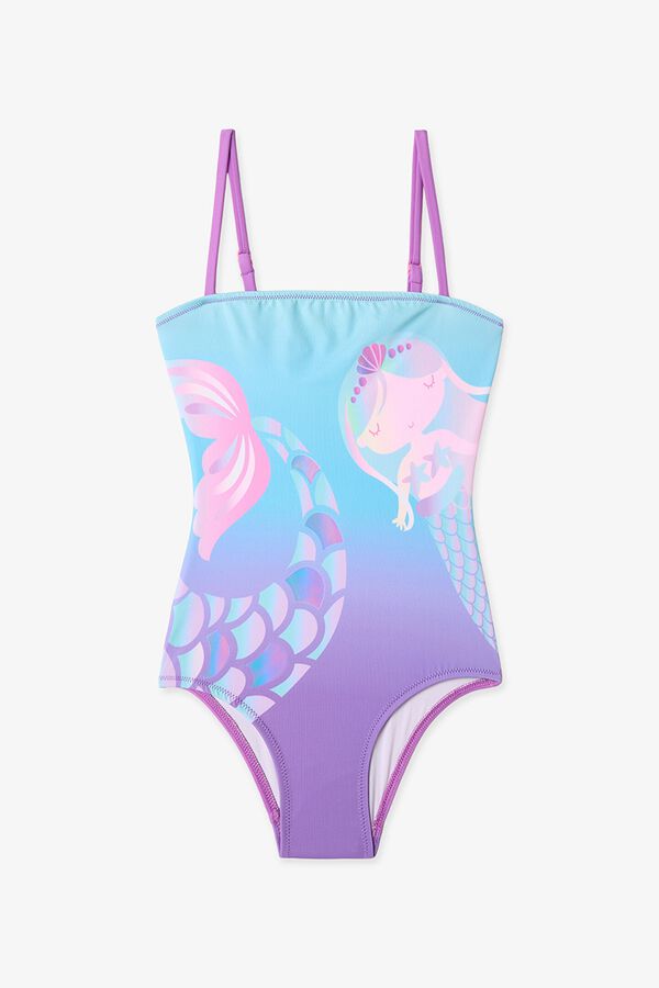 Penti Ba&ntilde;ador infantil de sirena estampado