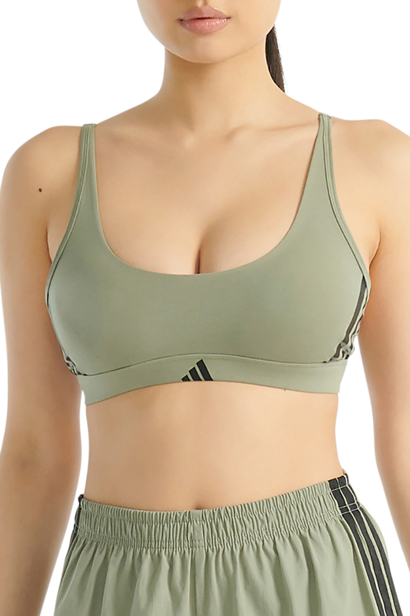 Adidas Suti&atilde; Active Essential Cotton 3 Listras