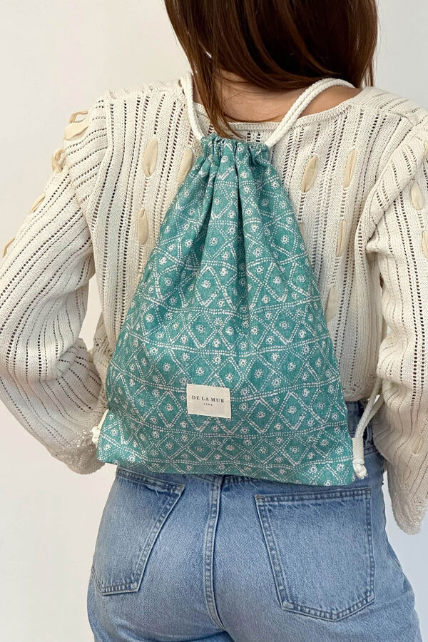 De La Mur Kish drawstring backpack green