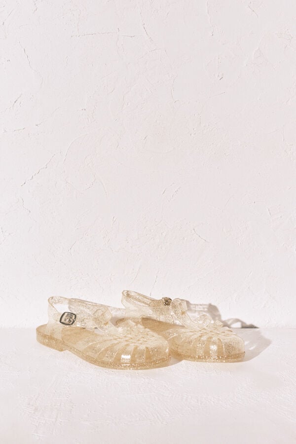 Women'secret Zlatne sandale jelly Kaki