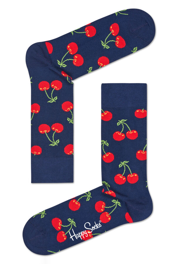 Happy Socks Calcetin Cereza blue