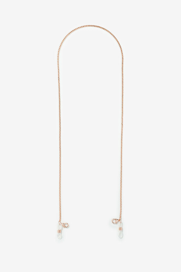 Vilanova Rose gold glasses chain pink