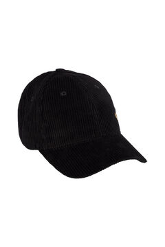 Pieces Gorra de pana  negro