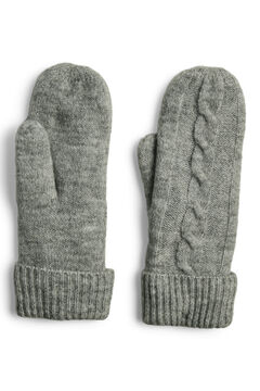 Pieces Mitones de punto gris
