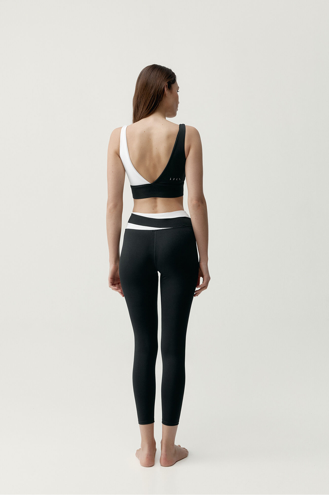Born Living Yoga Leggings deportivos Kate negro/blanco