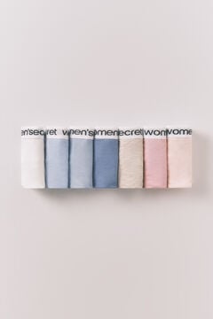 Women'secret Pakovanje od 7 pamučnih tanga gaćica sa logom