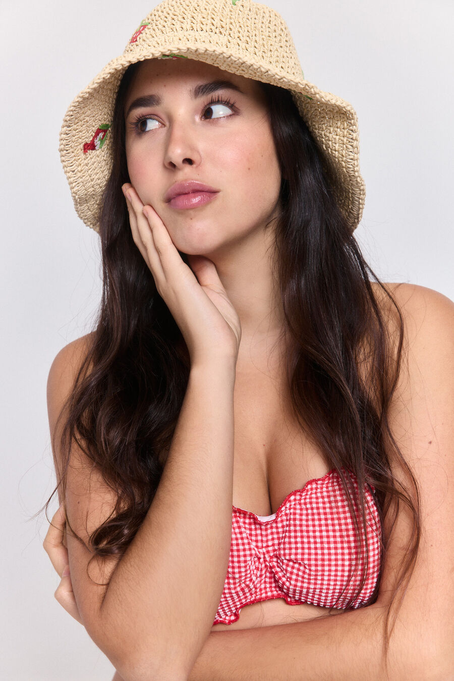 Bucket hat Paperstraw bordado