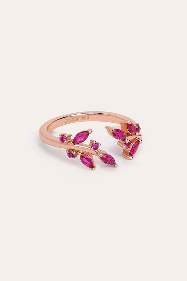 Womensecret Buganvilla Raspberry gold-plated silver ring rózsaszín