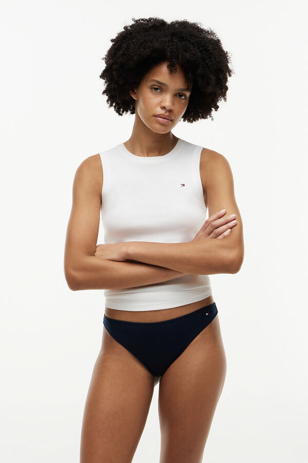 Tommy Hilfiger Pack 3 bragas tangas logo lateral estampado
