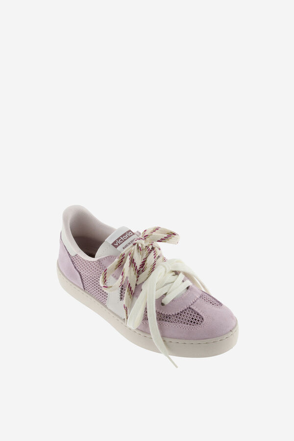 Victoria Zapatillas tipo malla piezas serraje morado/lila