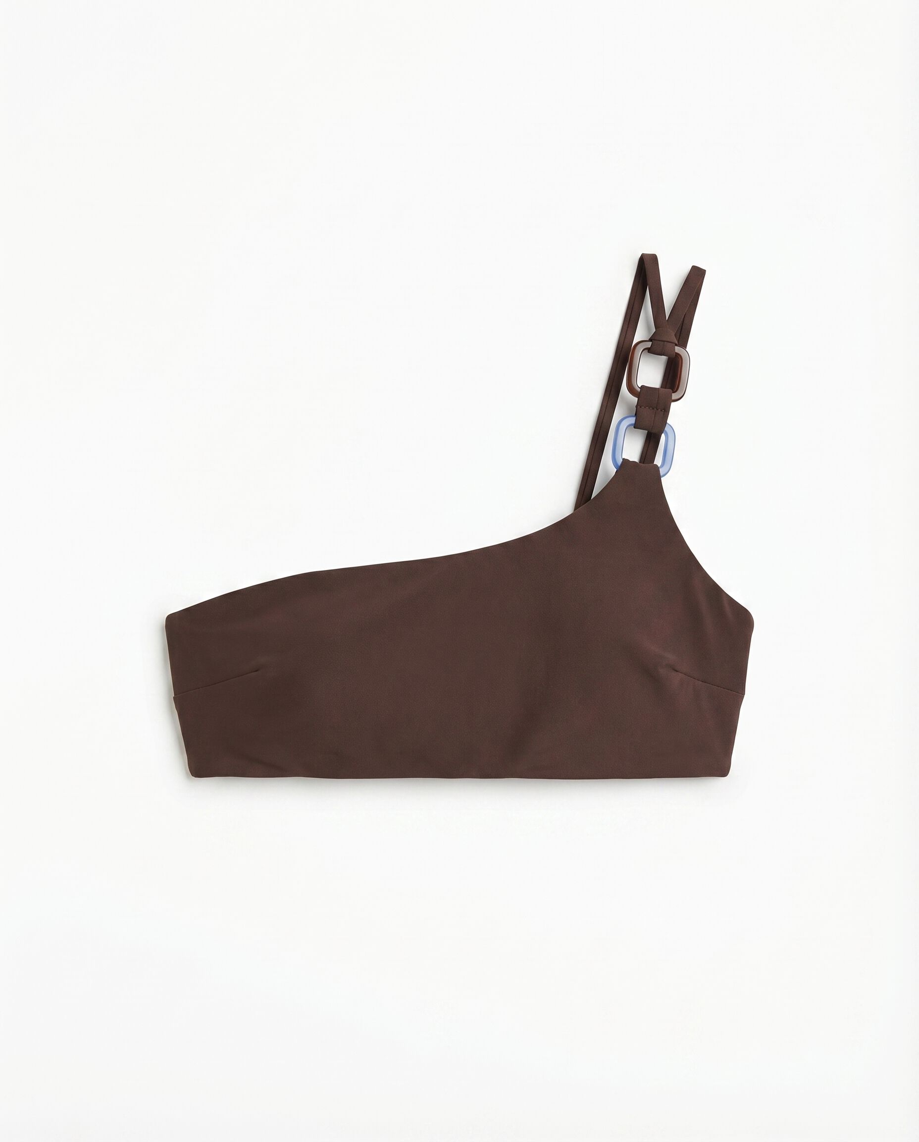 Women'secret Braon asimetrični top bikinija