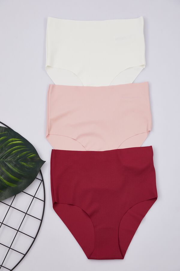Trendyol Pack de 3 bragas altas invisibles estampado