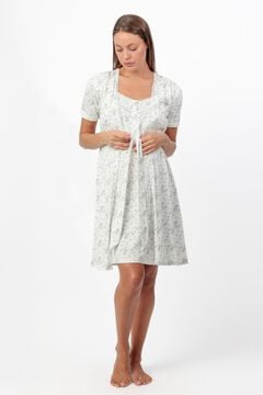 Admas Bambi drum maternity short robe brown
