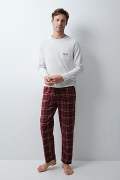 Women'secret Pijama comprido em algod&atilde;o aos quadrados