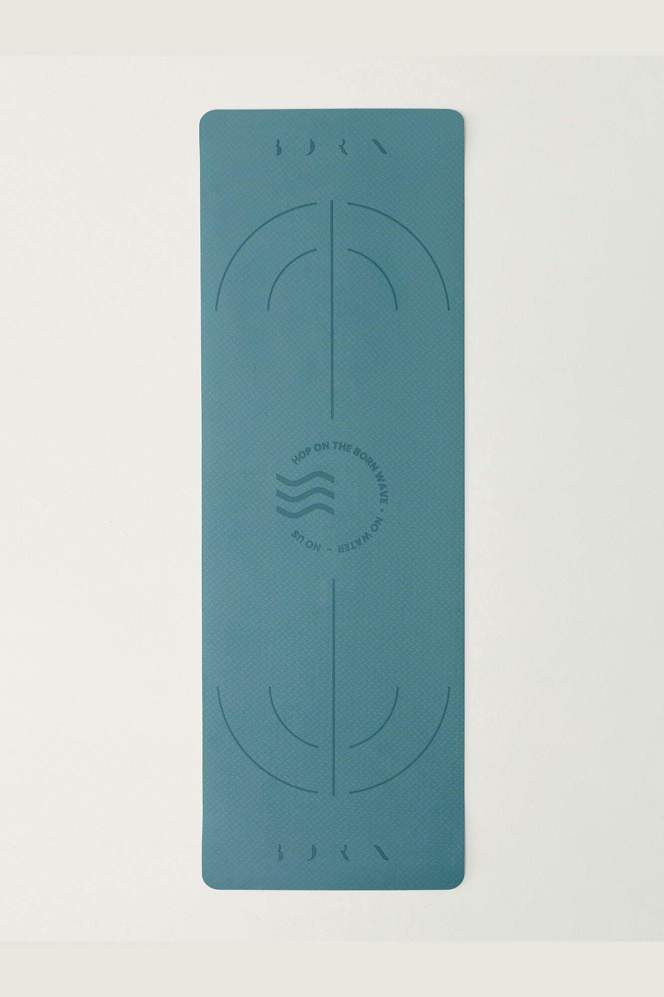 Born Living Yoga Esterilla Mat Wave 6 mm verde