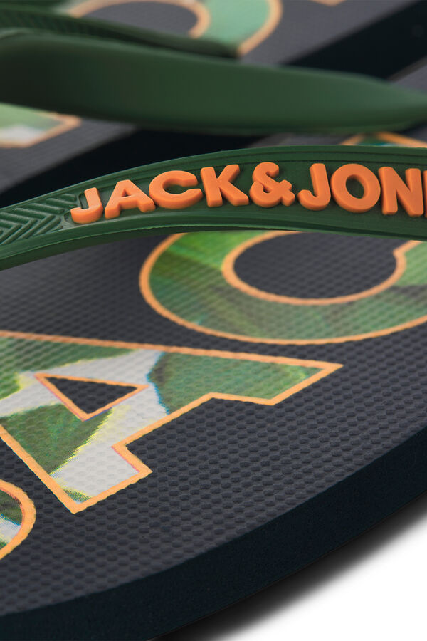 Jack & Jones Chinelos de dedo com sola de borracha azul
