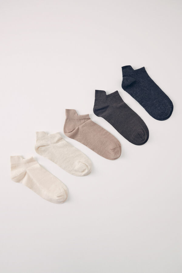 Women'secret Pack 5 calcetines cortos variados estampado