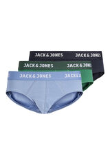 Jack & Jones Pack de 3 slips lisos de algod&oacute;n estampado