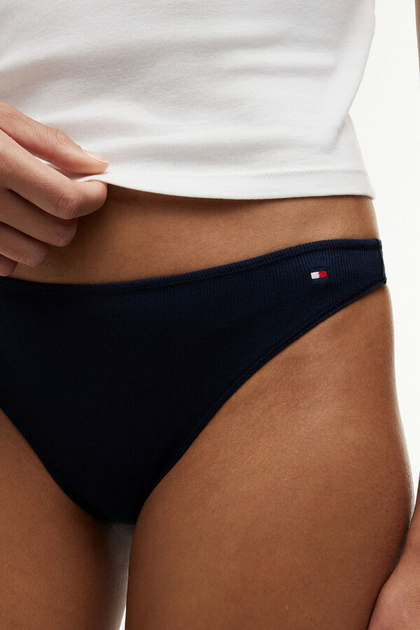 Tommy Hilfiger Pack 3 bragas tangas logo lateral estampado