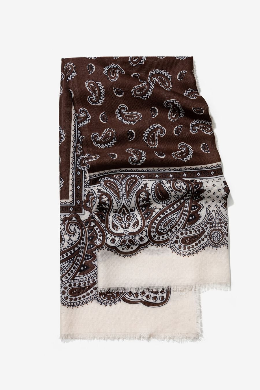 Pañuelo cuadrado estampado paisley