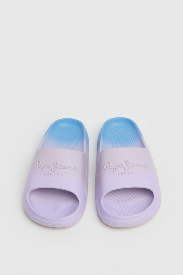 Pepe Jeans Sandalias de playa logo morado/lila