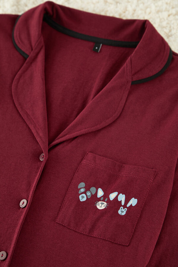 Trendyol Conjunto de pijama burdeos