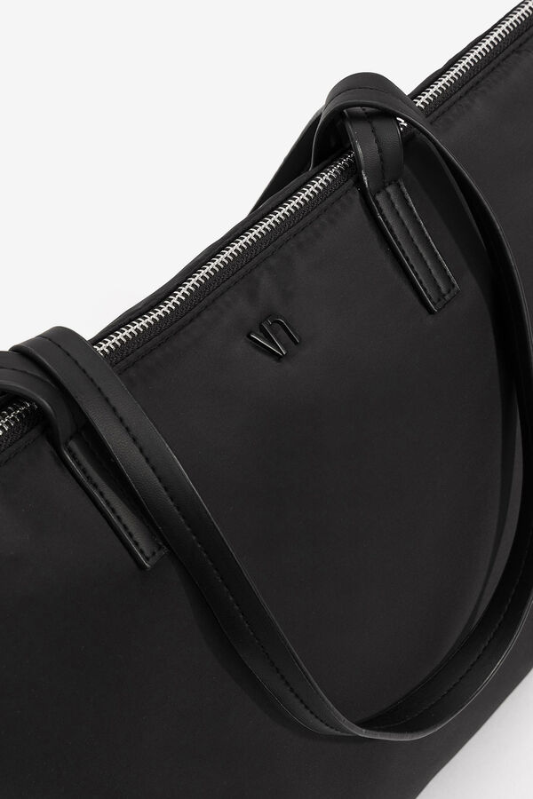 Vilanova Bolso shopper de nylon negro