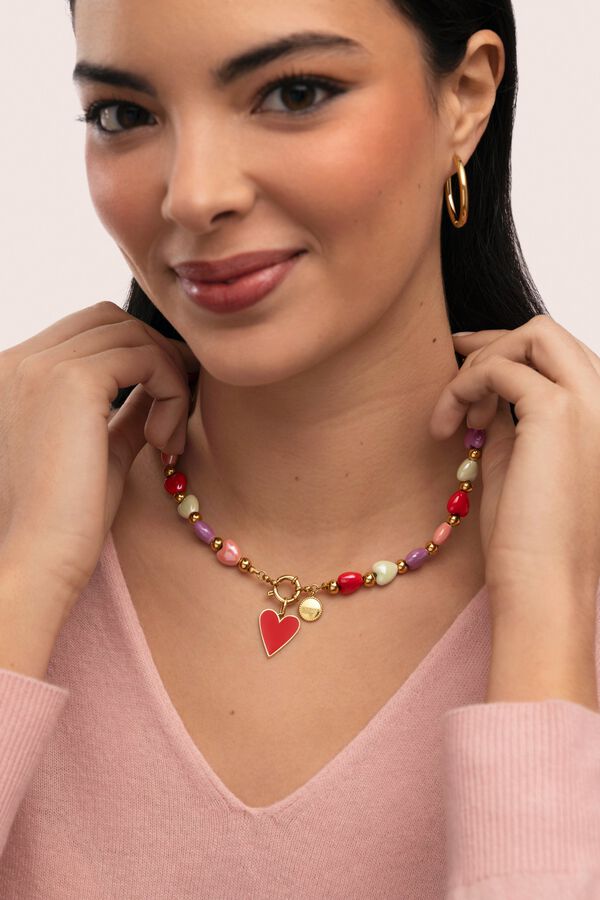 Singularu Collar l'Amour Paris Acero B.Oro  amarillo