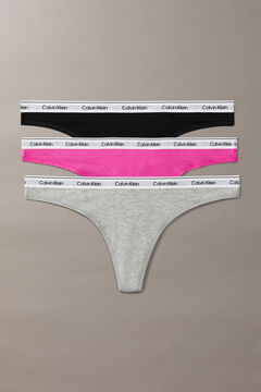 Calvin Klein Pack 3 tangas logo