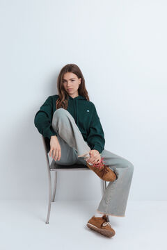 HI&BYE Sudadera capucha felpa verde