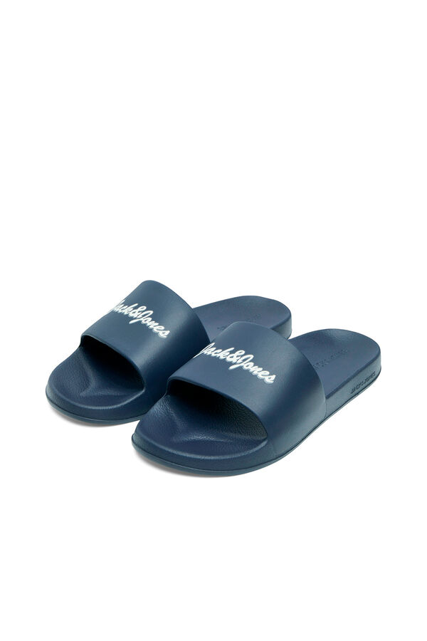 Jack & Jones Chanclas pala de hombre logo azul