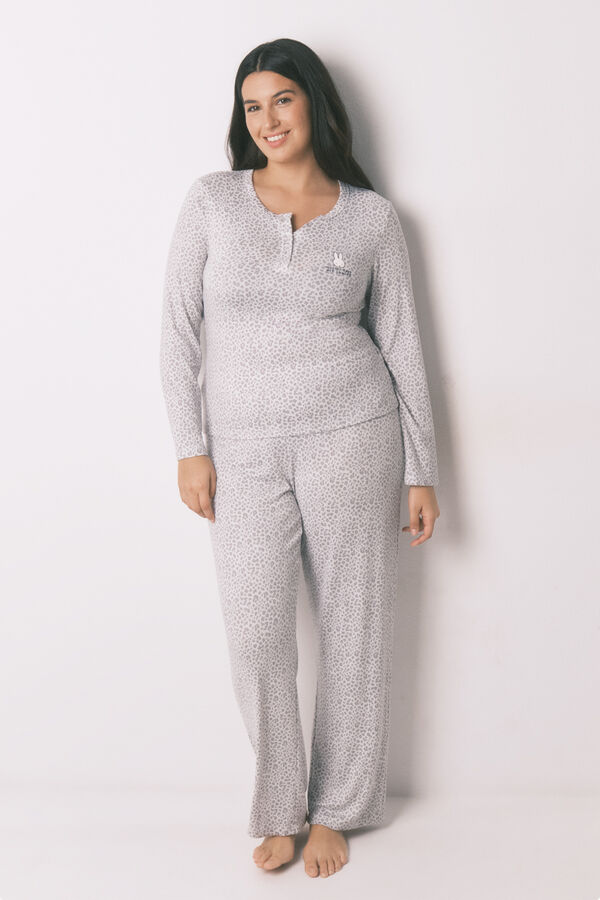 Women'secret Duga pidžama sa životinjskim print Mifi Print