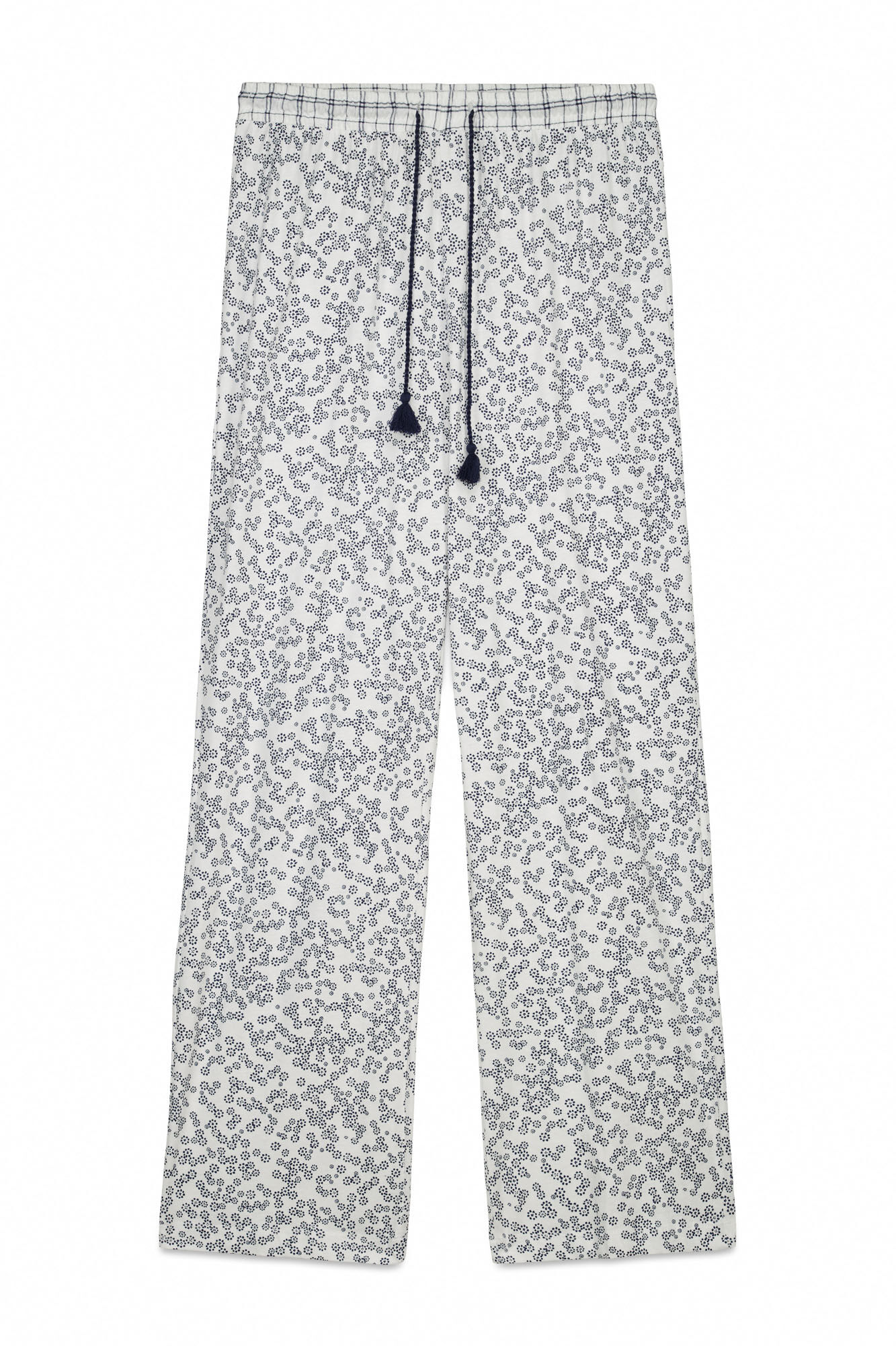 Women'secret Pamučne duge pantalone sa cvetnim printom