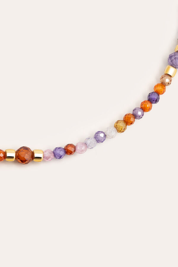 Singularu Kristall-Sommer-Armband aus vergoldetem Stahl mit Print