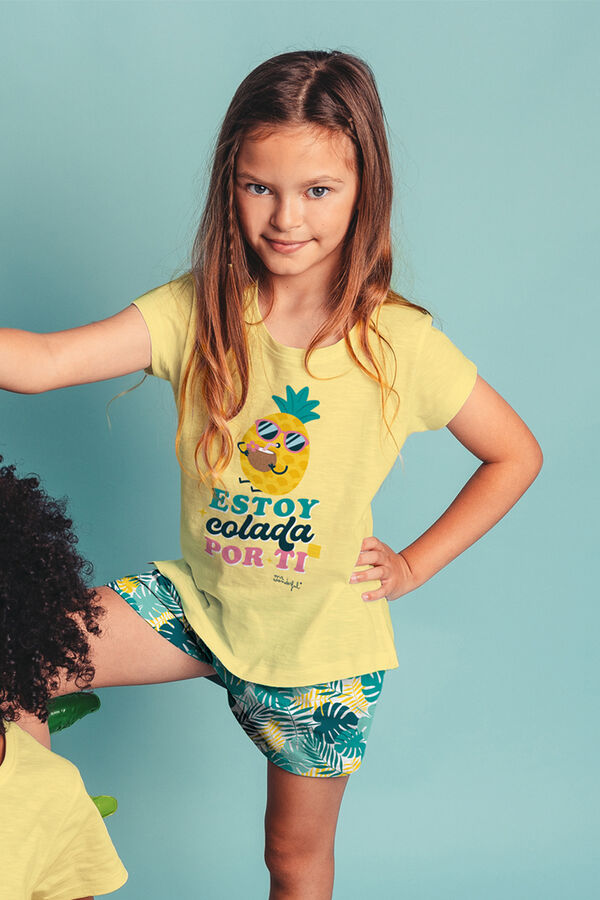 Admas MR WONDERFUL Pineapple short-sleeved pyjamas for girls printed