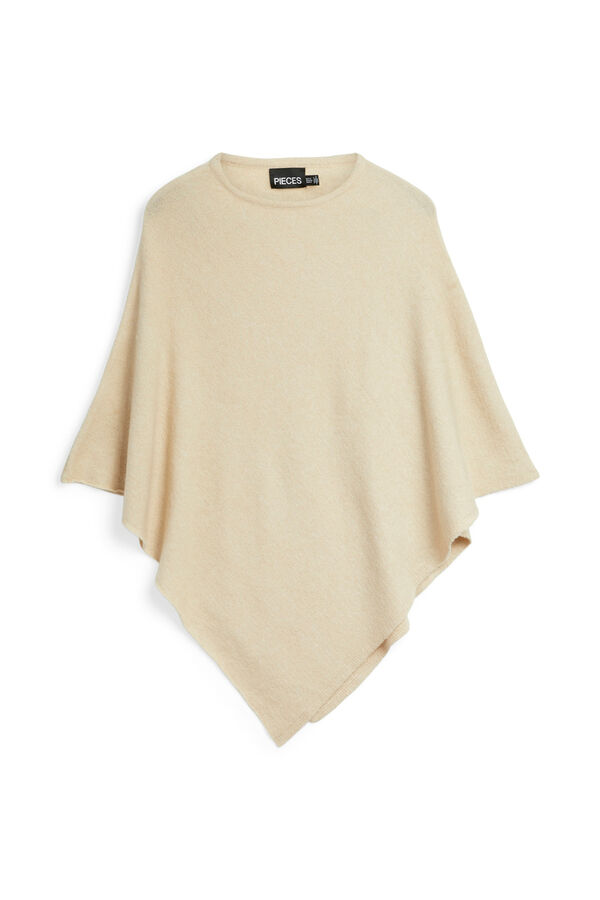 Pieces Basic poncho  gris