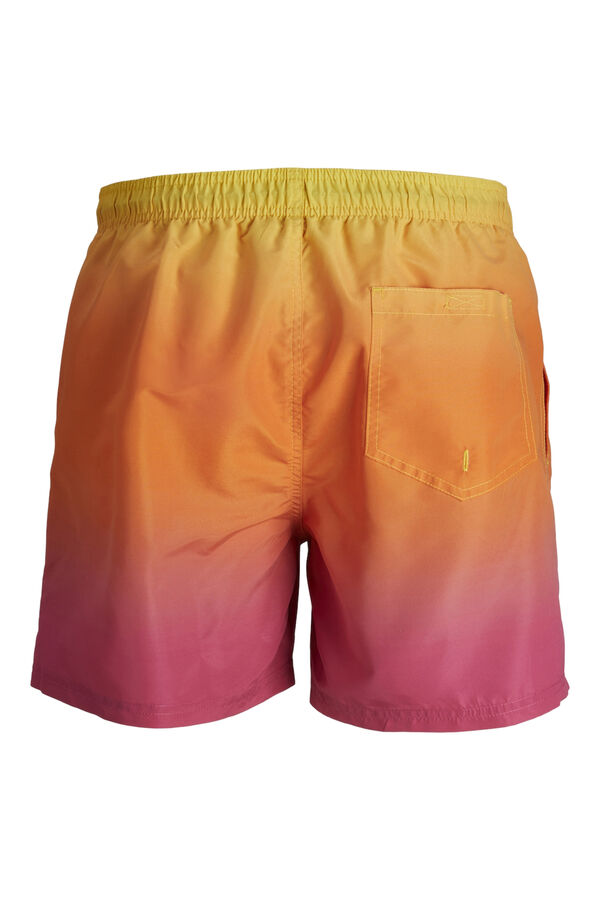 Jack & Jones Men's tie dye swim shorts yellow