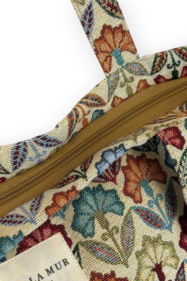 De La Mur Bolsa Grande Cremallera Flora estampado