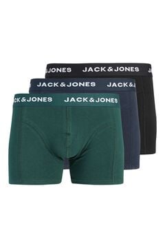 Jack & Jones Pack 3 boxers de algod&atilde;o