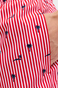 Jack & Jones Ba&ntilde;ador estampado rayas logo