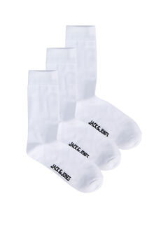 Jack & Jones Pack 3 calcetines deportivos blanco