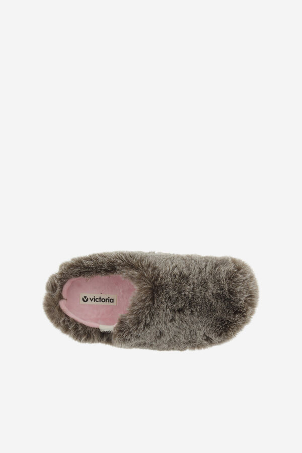 Victoria Victoria Norte fur slippers Braon