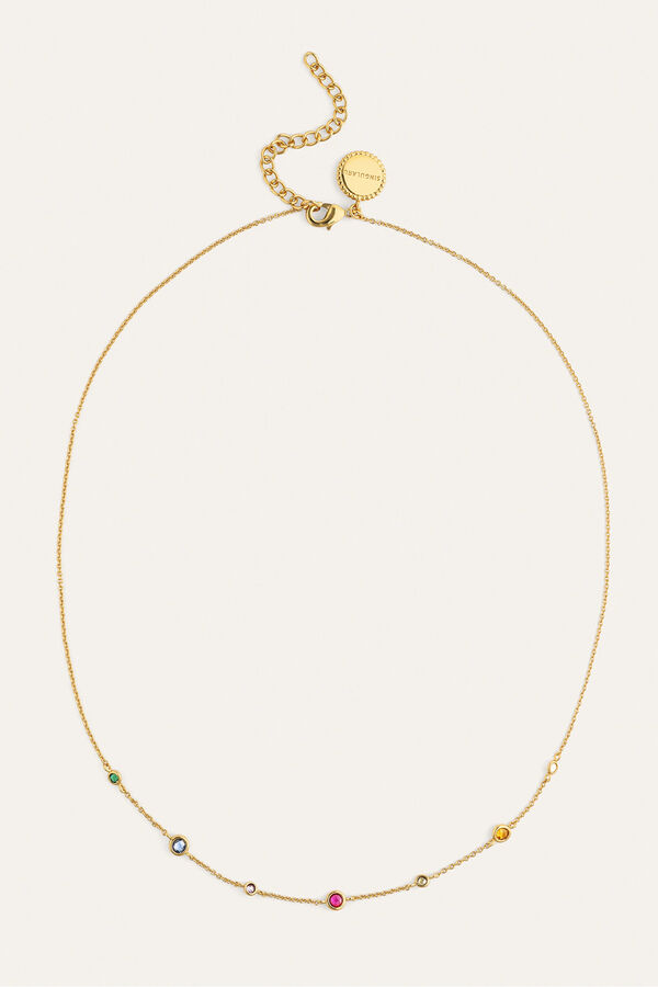 Singularu Collar New Orbit Multicolor Ba&ntilde;o Oro amarillo