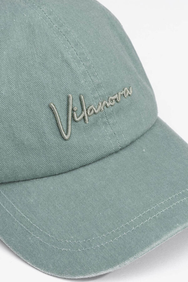 Vilanova Gorra de Algod&oacute;n Bordada azul