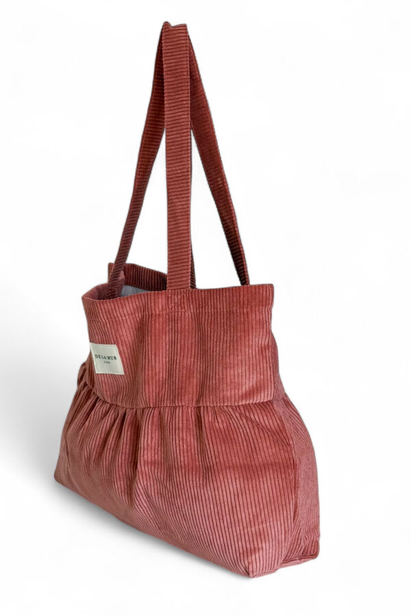 De La Mur Coral Ruffle Bag Koralna
