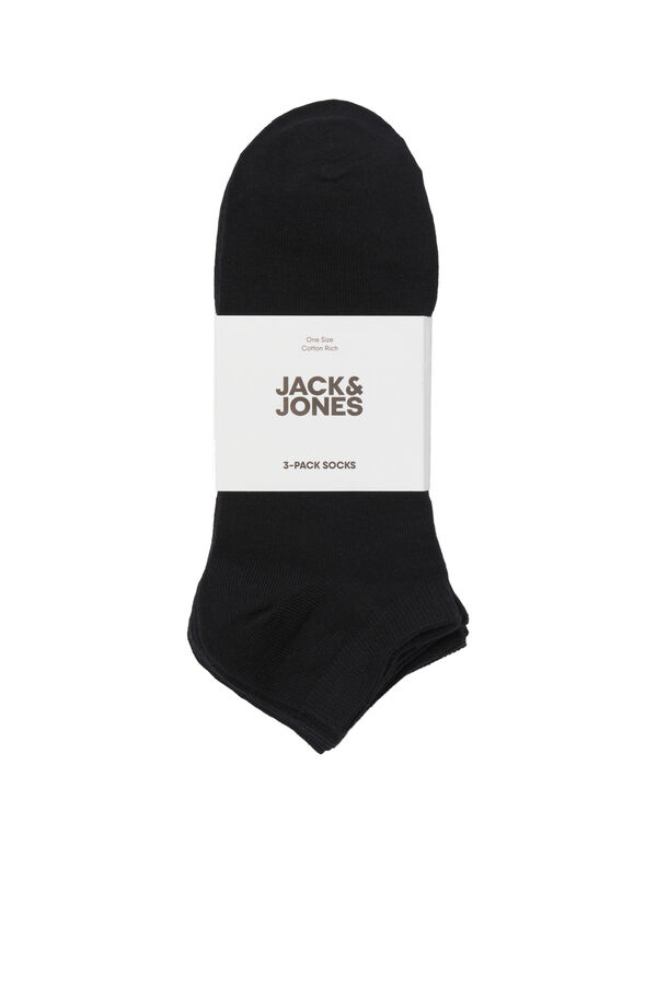 Jack & Jones Pack 3 calcetines cortos negro