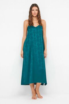 Gisela Camis&oacute;n jacquard sat&eacute;n print floral