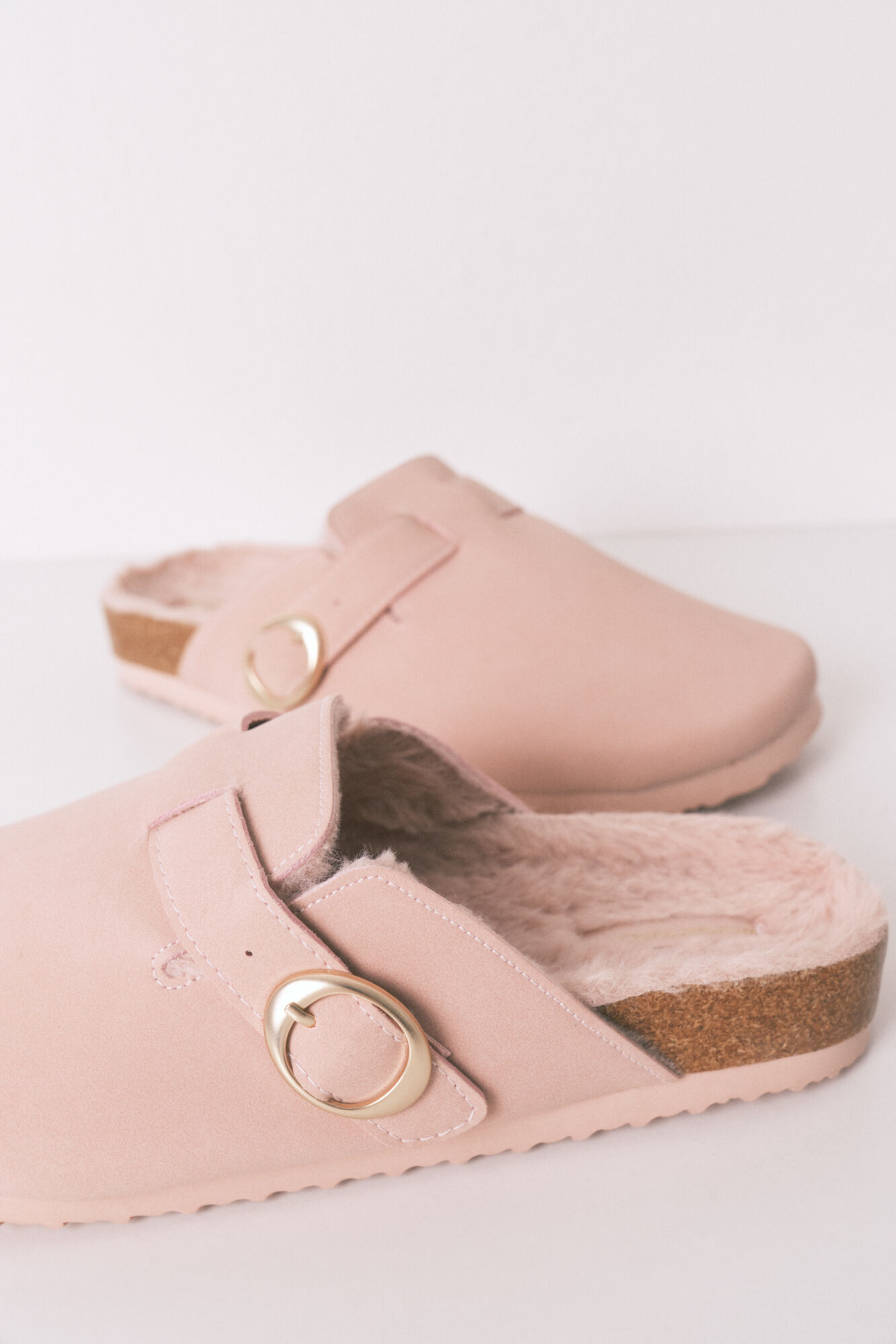 Women'secret Roze krznene papuče