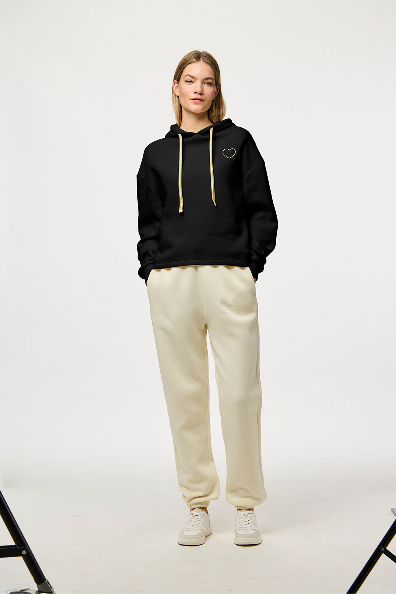 Pieces Sweatshirt com capuz