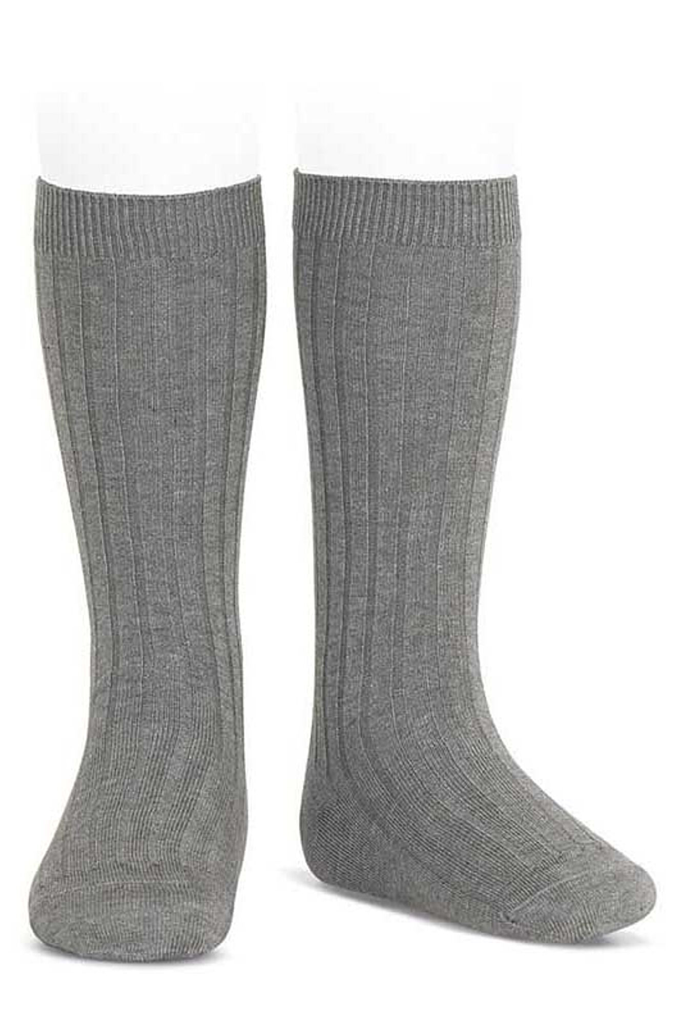 Condor Meias altas b&aacute;sicas caneladas